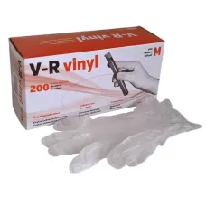 Rukavice Vinylové rukavice V-R bezpudrové 200 ks