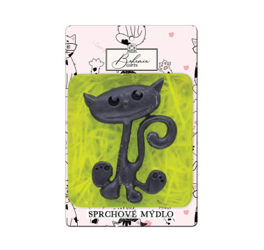 Mačka ručne vyrábané mydlo v krabičke 80 g