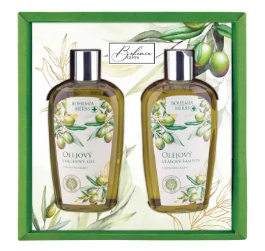 Kozmetická sada - gél 250 ml a šampón 250 ml - oliva