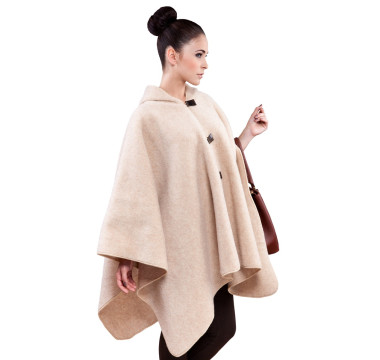 Dámské poncho s kapucňou 