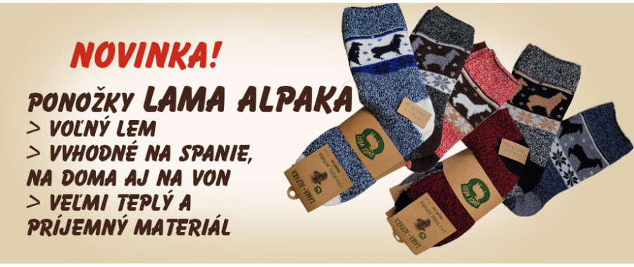 Vlnené ponožky Lama Alpaka dámske