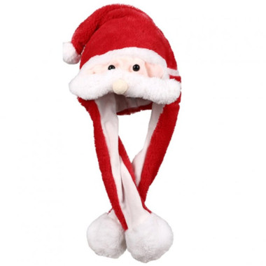 Svietiaca čiapka SANTA s pohyblivým fúzom