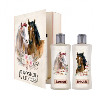 Darčeková kozmetická sada kniha O koňoch a ľuďoch