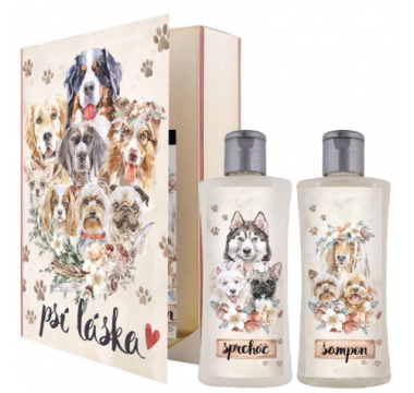 Darčeková kozmetická sada kniha Psie láska