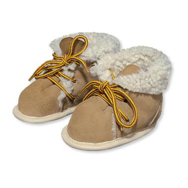 Detské kožené topánočky - capáčky z jahňatiny