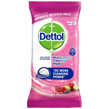 Dettol Univerzálne čistiace obrúsky bez chlóru, 105 ks