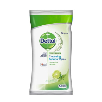 Dettol Univerzálne čistiace obrúsky Limetka a Mäta, 36 ks