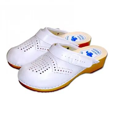 Dámske biele ortopedické dreváky