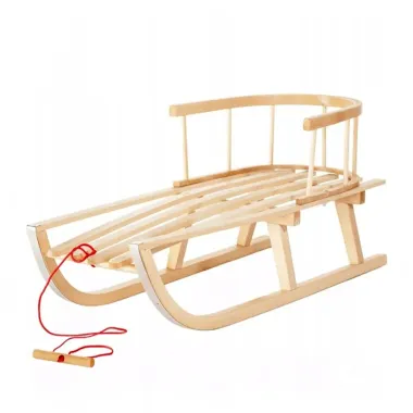 Detské drevené bukové sánky KLASIK 90 cm