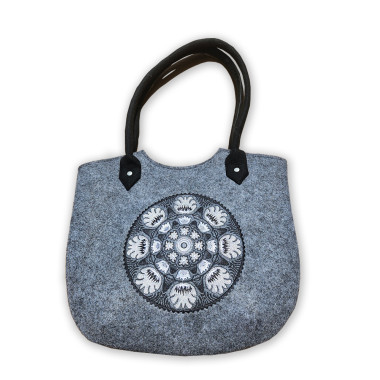 Filcová kabelka cez rameno Horns