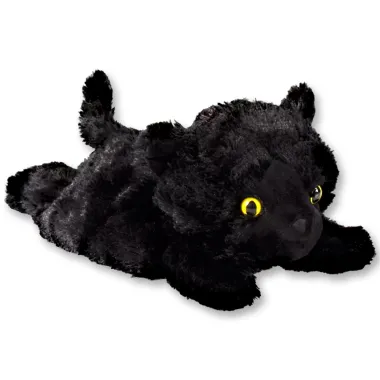 Hrejivý plyšák do mikrovlnky Čierna Mačka