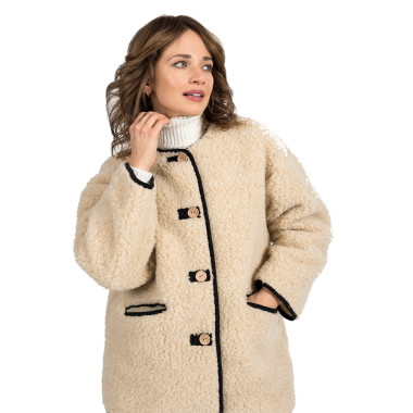 Dámsky vlnený kabátik ELEGANT