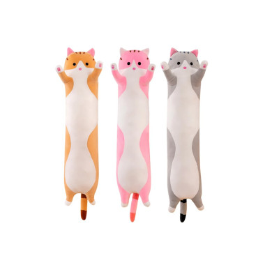 Plyšový vankúšik dlhá mačka 110 cm