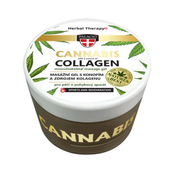 Konopný masážny gél Collagen, 200 ml