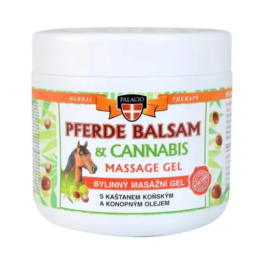 Konopný masážný gél pagaštanu konského