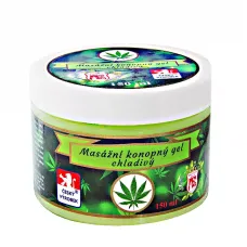 Konopný masážny gél - chladivý, 150 ml