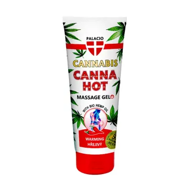 Konopný masážny gél hrejivý