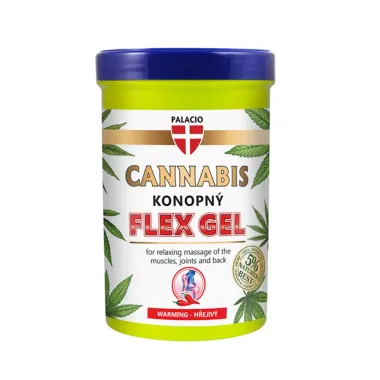 Konopný gél masážny hrejivý