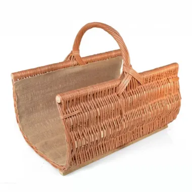 Prútený kôš na drevo ku krbu veľký