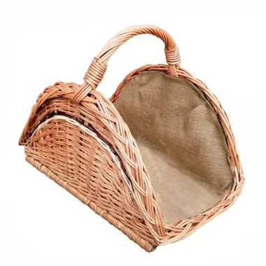 Prútený kôš na drevo velky