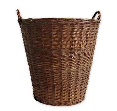 Prútený kôš na seno vysoký okrúhly
