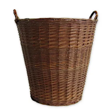 Prútený kôš na seno vysoký okrúhly