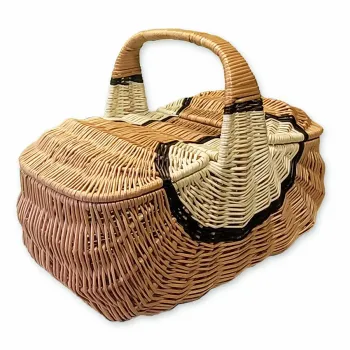 Prútený piknikový kôš Holanďan veľký 50 cm - 725