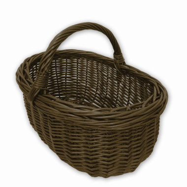 Prútený košík grafit