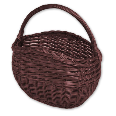 Prútený košík hnedý