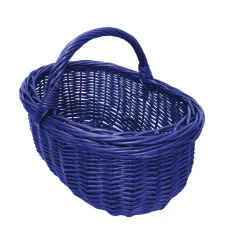 Prútený košík modrý - 633