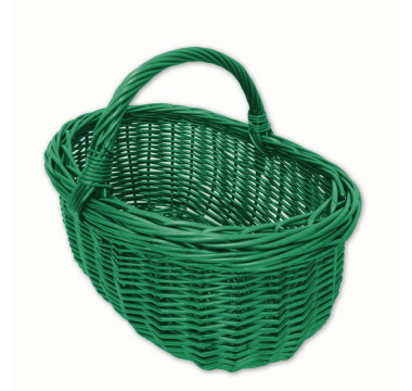 Prútený košík zelený