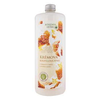 BOHEMIA Kúpeľová pena med a kozie mlieko 1000 ml