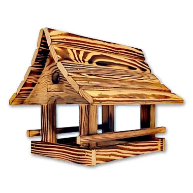 Drevené krmítko pre vtáky