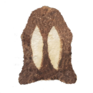Ovčía koža farbená hnedá