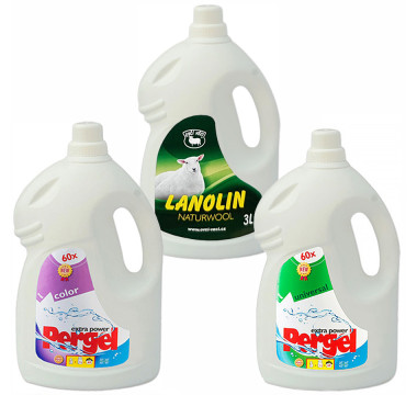 Lanolín 3 L + Pergel 3L Color + zadarmo Pergel 3 L Universal