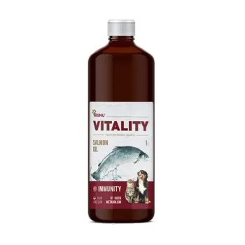 Akinu VITALITY lososový olej pre psov a mačky 1 L