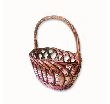 Prútený košíček oválny