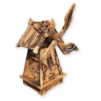Záhradný veterný mlyn rustikálny 78 cm