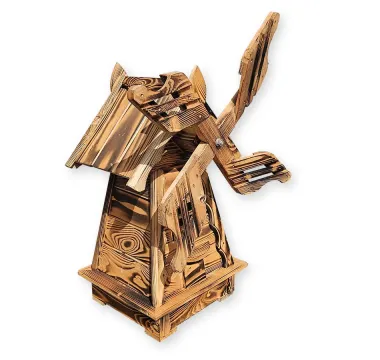 Záhradný veterný mlyn rustikálny 78 cm