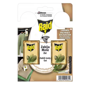 RAID Háčik proti šatňovým moliam s vôňou cédra