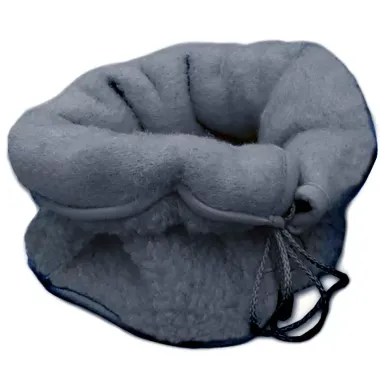 Nákrčník z ovčej vlny na gombíky - grafitový