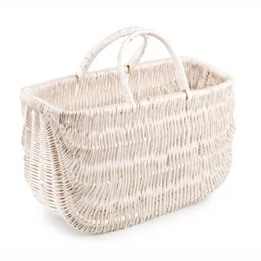 Prútená kabelka - biela