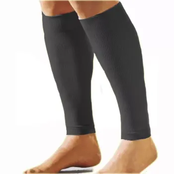 Podporný návlek na lýtko - čierny