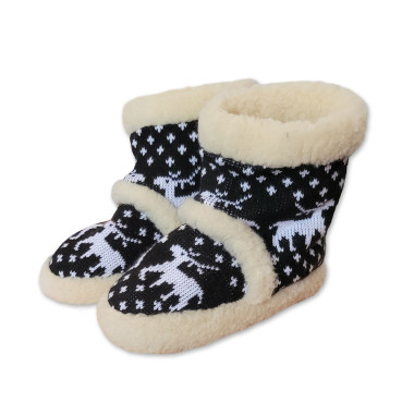 Norské TV papuče čierne