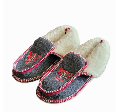 Dámske členkové filcové papuče