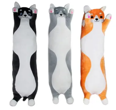 Plyšový vankúš dlhý psík 90 cm