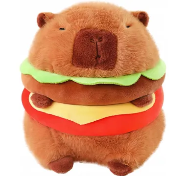 MEGA Plyšová Kapybara Burger 50 cm