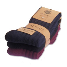 Vlnené ponožky dámske Lama Alpaka celoročné - sada 3 páry