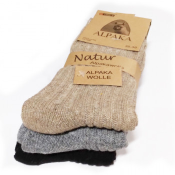Vlnené ponožky Lama Alpaka dámske - sada 3 ks
