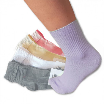 Bambusové ponožky dámske, mix farieb 5 párov bez gumy